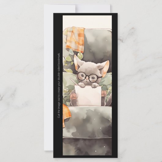 Erstelle deine eigene studienbeflissene graue Katz (Vorderseite)