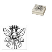 Erstelle deine eigene süße Pixie-Blumenfee Gummistempel (Stempel)