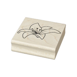 Erstelle Deine eigene Taglilien-Blüten-Blume Flora Gummistempel