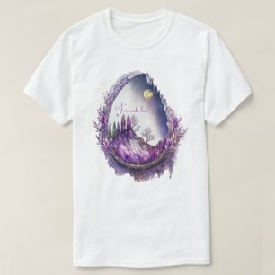 Erstelle deine eigene violette Landschafts-Geode T-Shirt