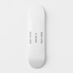 Erstelle deine eigene weiße Save The Date Karte Skateboard