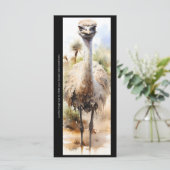 Erstelle deine eigene wilde Emu-Vogel-Lesezeichen- (Stehend Vorderseite)