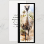 Erstelle deine eigene wilde Emu-Vogel-Lesezeichen- (Vorne/Hinten)