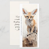 Erstelle deine eigene wilde Fennec-Fuchs-Lesezeich (Vorne/Hinten)
