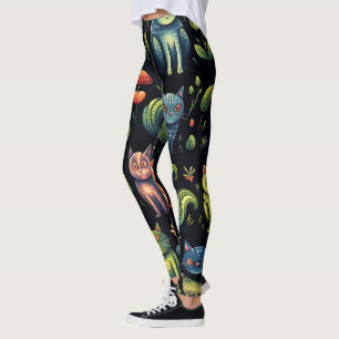 Erstelle deine eigene wunderliche Fantasie-Katzenw Leggings