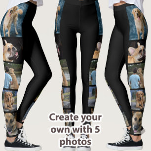 Erstelle deine eigenen 5-Foto-DIY-gemusterten Legg Leggings