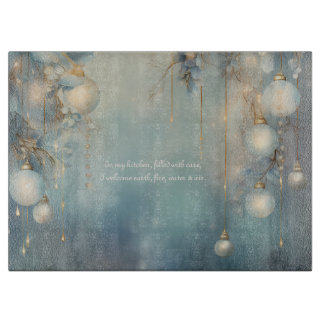 Erstelle deine eigenen blauen Gold Magischen Winte Schneidebrett