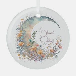Erstelle deine eigenen Butterblumen Floral Crescen Ornament Aus Glas