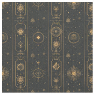 Erstelle deine eigenen eleganten mystischen Goldsy Stoff