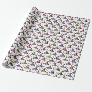 Erstelle deine eigenen farbenfrohen Hexenhüte Himm Geschenkpapier