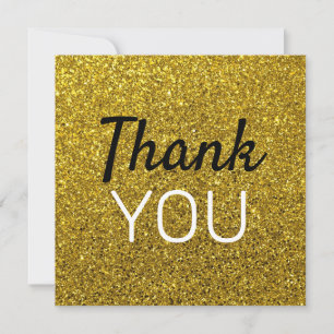 Erstelle deine eigenen goldenen Glitter-Dankeschön Dankeskarte