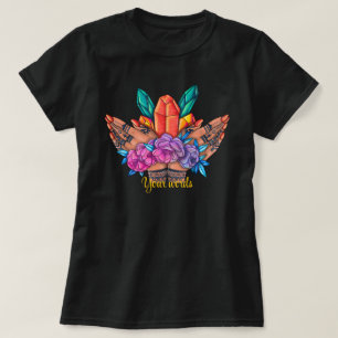 Erstelle deine eigenen Henna-Hände Kristalle & Ros T-Shirt