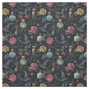 Erstelle deine eigenen Hexen-Rosa-Gelben Rosen Stoff