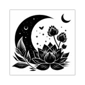 Erstelle deine eigenen himmlischen Lotusblumen Gummistempel (Prägung)