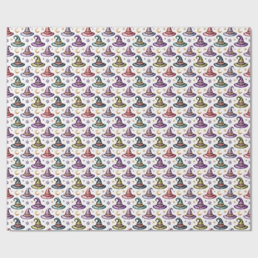 Erstelle deine eigenen himmlischen Ostara-Hexenhüt Geschenkpapier (Flach)