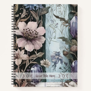 Erstelle deine eigenen Kristalle & Blumen Botanik Notizblock