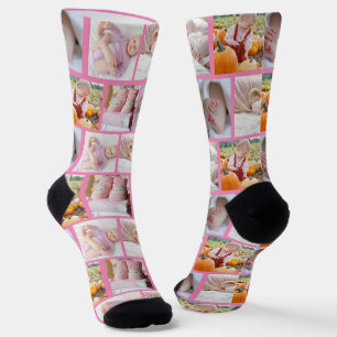 Erstelle deine eigenen lustigen 5-Foto-Collage-Cre Socken