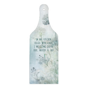 Erstelle deine eigenen magischen Winterwildblumen Schneidebrett