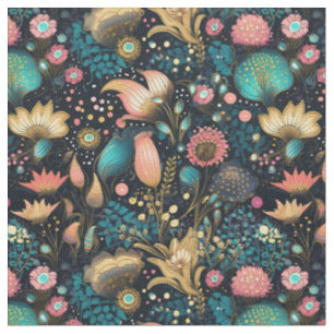 Erstelle deine eigenen mystischen Blumen Farbige B Stoff