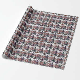 Erstelle deine eigenen mystischen Samhain-Hexenhüt Geschenkpapier