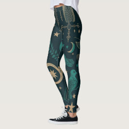 Erstelle deine eigenen Ritualsymbole in Teal und G Leggings