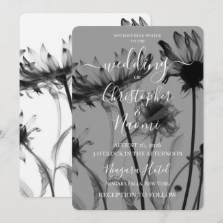 Erstelle deine eigenen Röntgen-Wildblumen Hochzeit Einladung