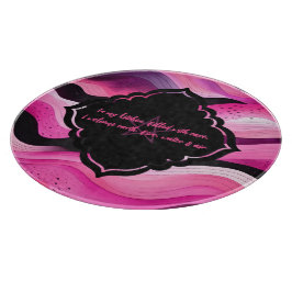 Erstelle deine eigenen rosa lila Ombre-Wellen Schneidebrett