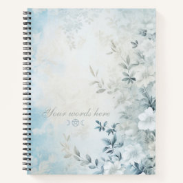 Erstelle deine eigenen shabby-chicken Wildblumen B Notizblock