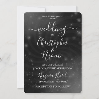Erstelle deine eigenen Spiral Swirl Stars Hochzeit Einladung