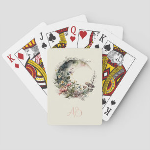 Erstelle deine eigenen Teerosen Floral Halbmond Spielkarten