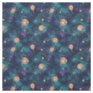 Erstelle deine eigenen Türkis-Violett-Spiralen und Stoff