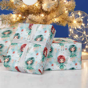 Erstelle deine eigenen Weihnachtsfeen Geschenkpapier