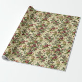 Erstelle deine eigenen Winterfrüchte Florale Yule Geschenkpapier (Ungerollt)