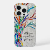 Erstelle deine inspirierende Nachricht iPhone Hülle (Rückseite)