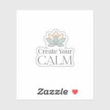 Erstelle Deine Ruhe Minimal Motivationsaufkleber