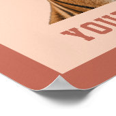 Erstelle Deinen Eigene Zitat Custom Tiger Poster (Ecke)