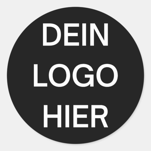 Erstelle deinen eigenen Aufkleber mit deinem Logo (Vorderseite)