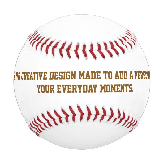 Erstelle deinen eigenen Baseball (Vorderseite)