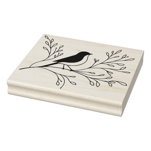 Erstelle Deinen Eigenen Blattreichen Singvogelbaum Gummistempel (Stempel)