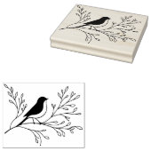 Erstelle Deinen Eigenen Blattreichen Singvogelbaum Gummistempel (Stempel)