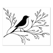 Erstelle Deinen Eigenen Blattreichen Singvogelbaum Gummistempel (Prägung)