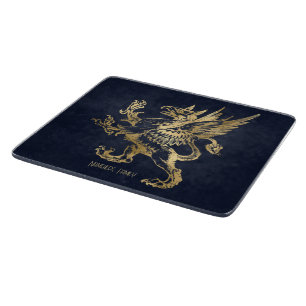 Erstelle deinen eigenen blauen und goldenen gotisc schneidebrett