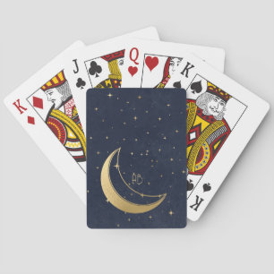 Erstelle deinen eigenen blauen und goldenen Sterne Spielkarten