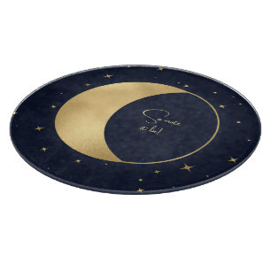 Erstelle deinen eigenen blauen und goldenen zunehm schneidebrett