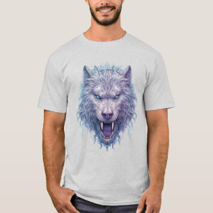 Erstelle deinen eigenen bösen lila Wolf T-Shirt
