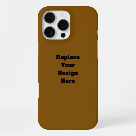 Erstelle Deinen eigenen Braunton iPhone Hülle (Rückseite)