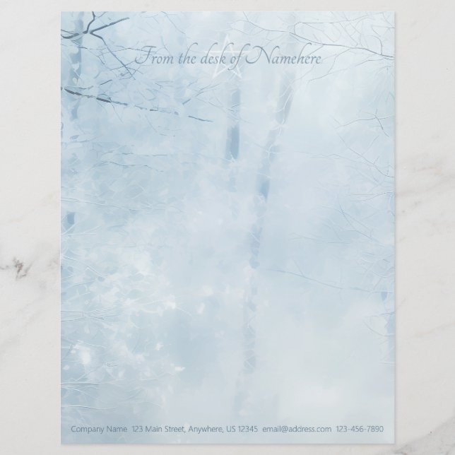 Erstelle Deinen Eigenen Eisigen Winter-Yule-Mystis Briefbogen (Vorderseite)