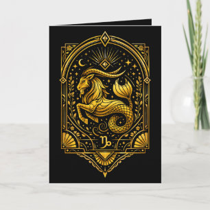 Erstelle Deinen eigenen eleganten Gold Art Deco St Feiertagskarte