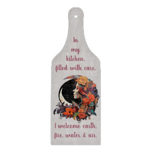 Erstelle deinen eigenen farbenfrohen floralen Boho Schneidebrett