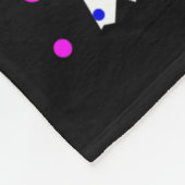 Erstelle deinen eigenen farbenfrohen Weg Polka-Pun Fleecedecke (Ecke)